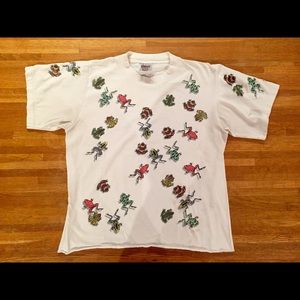 90s cropped frog T Shirt